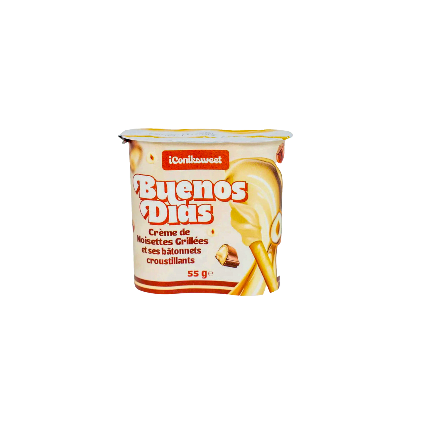 Buenos Dias Crème de noisettes grillés et bâtonnets croustillants