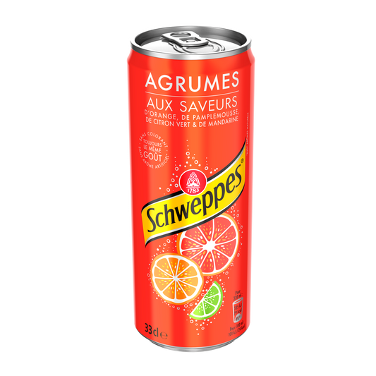 Schweppes Agrumes Citrons Soda 33cl